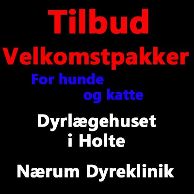 Tilbud og Velkomstpakker - til hunde og katte